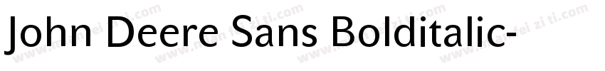 John Deere Sans Bolditalic字体转换